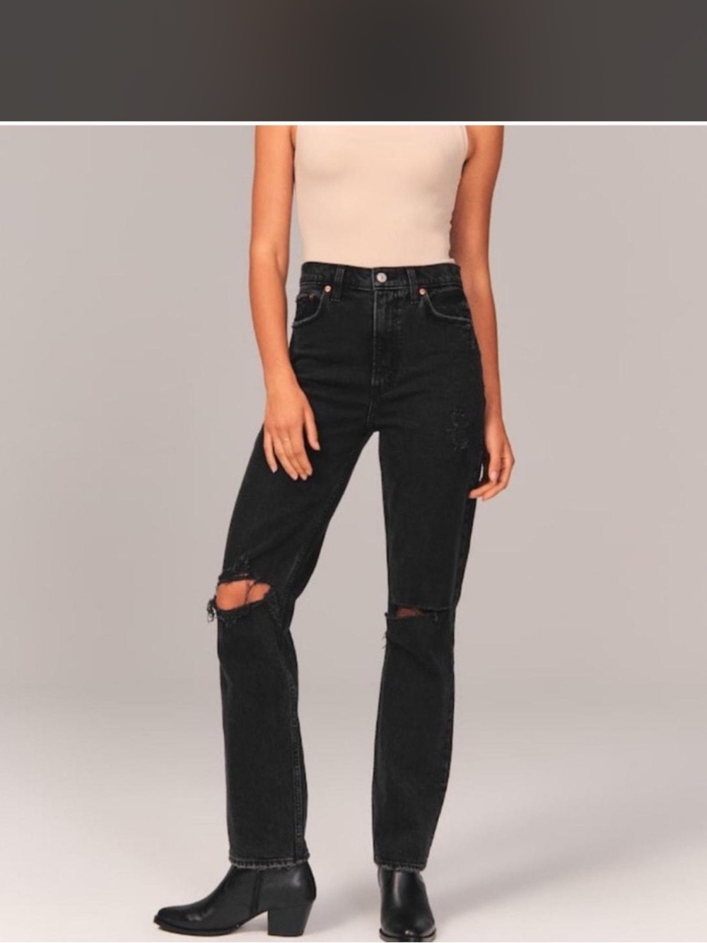 Abercrombie 90s Straight Ultra High Ride Jean